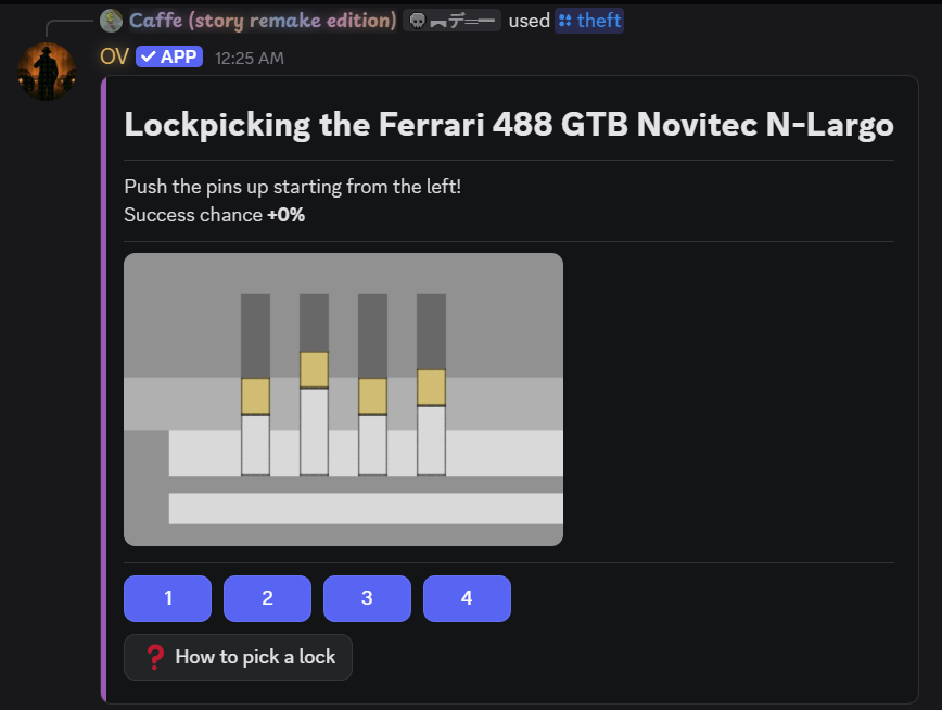 Lockpick cars