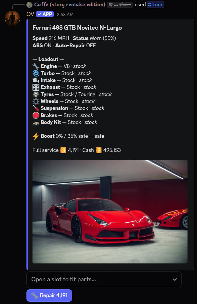 Tune cars